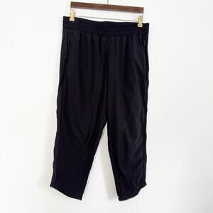 LULULEMON Side Mesh Crop Capri Pants Black 10